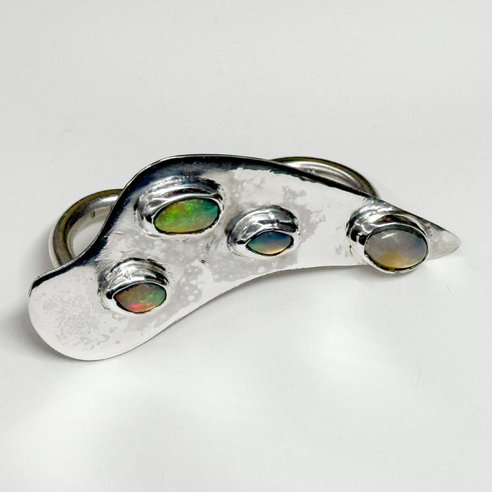 Two Finger Ring w/ opals