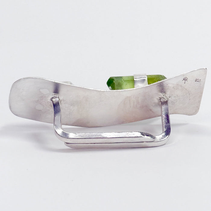 Two Finger Ring w/ Peridot and Turquoise