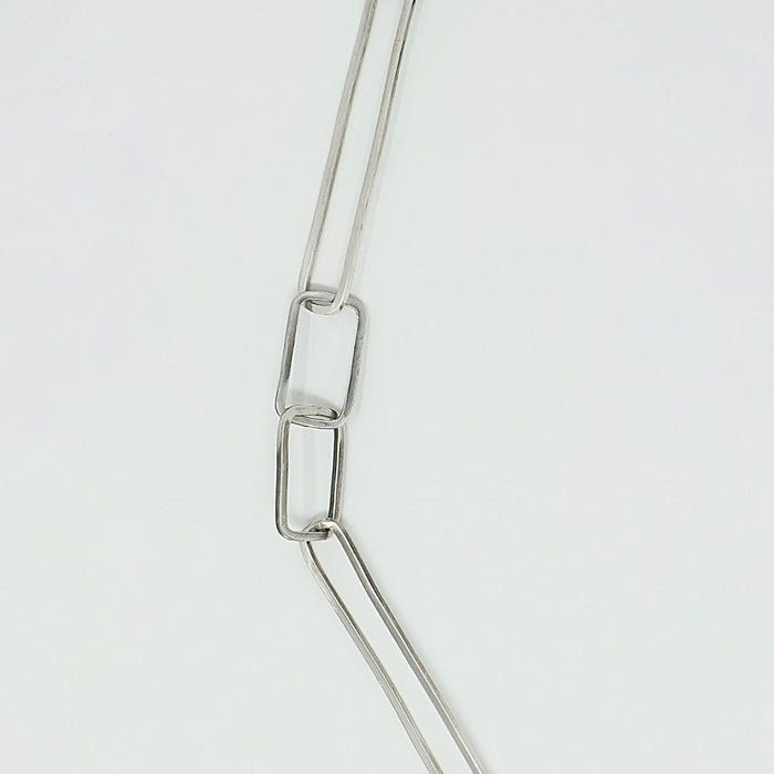 Psilomelane Triangle Necklace