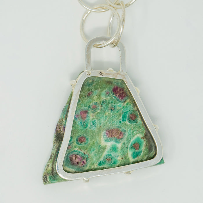 Fuschite Triangle Necklace