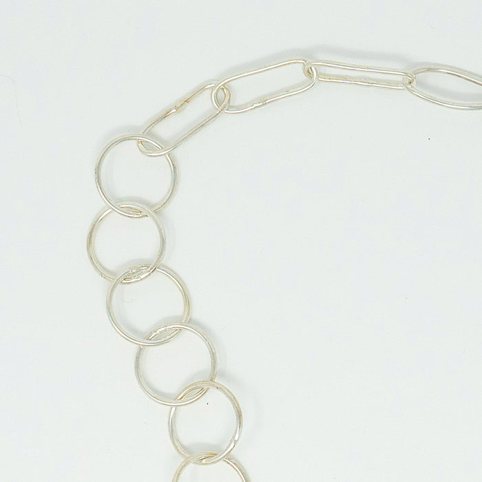 Fuschite Triangle Necklace