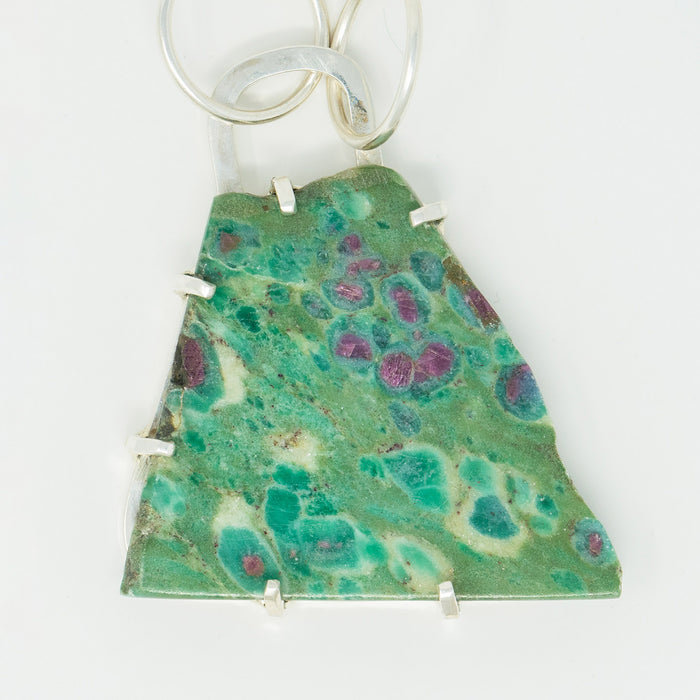 Fuschite Triangle Necklace