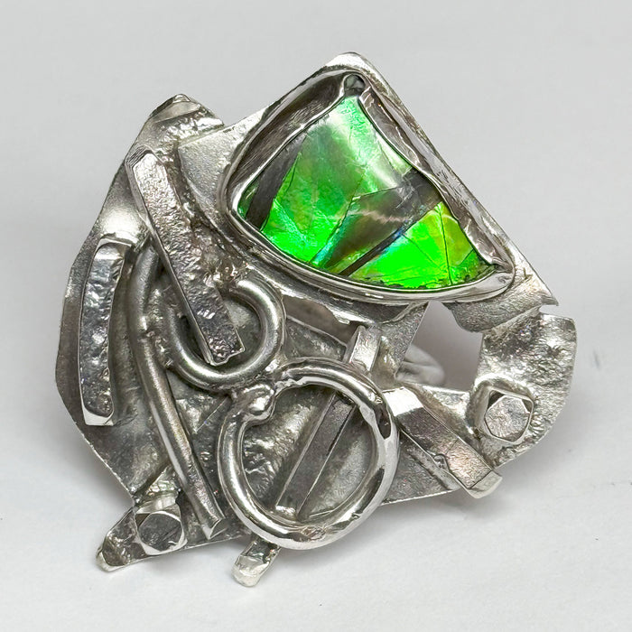 Ring Ammolite